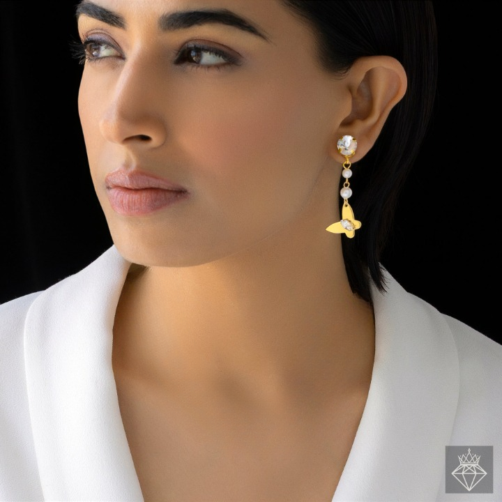 Golden Butterfly style Earrings