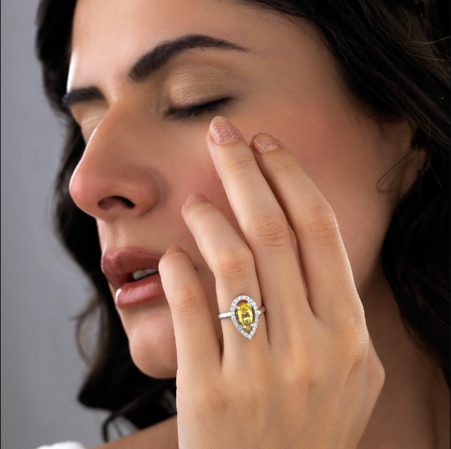 Drop Stone AD Ring (Adjustable Size)