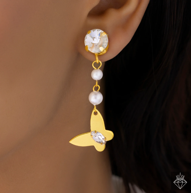 Golden Butterfly style Earrings
