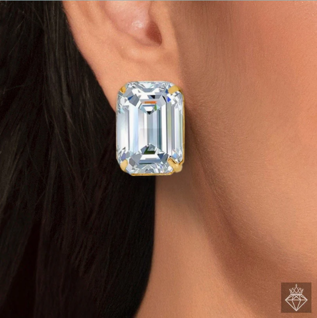 Royal Crystal cool look earrnigs