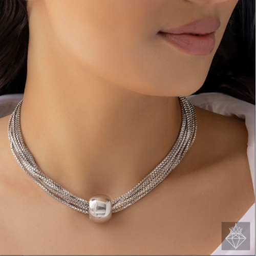Box Chain silver Necklace