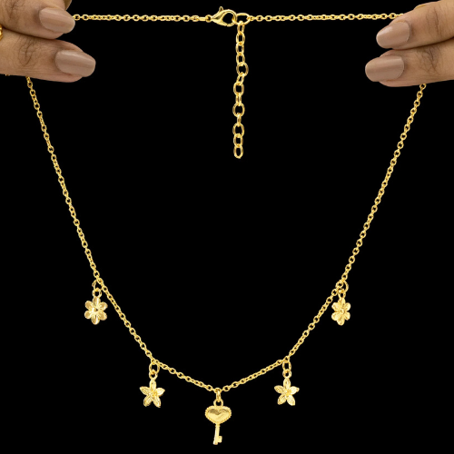 Multi-Charm Chain Necklace